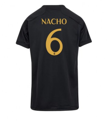 Lacne Ženy Futbalové dres Real Madrid Nacho #6 2023-24 Krátky Rukáv - Tretina